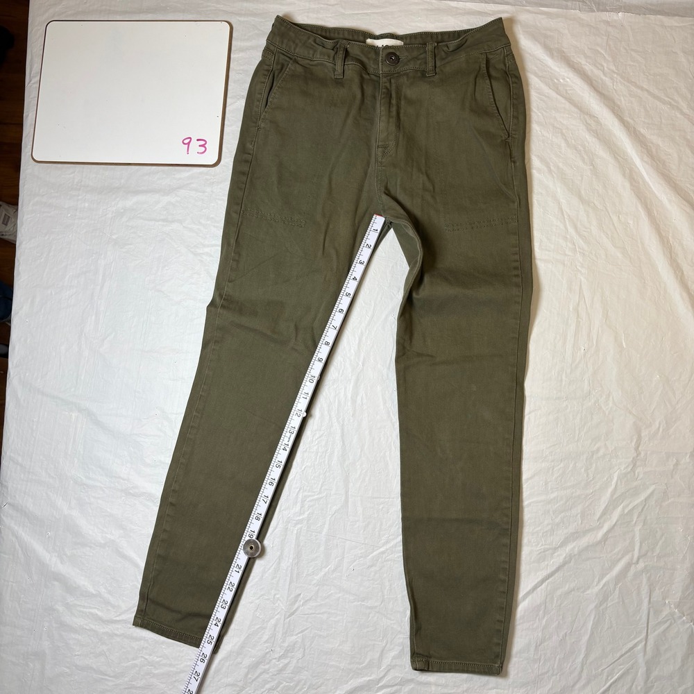 DL1961 Women Olive Green Slouchy Skinny Pants Size 24 (Typical Size 00) - Picture 4 of 12
